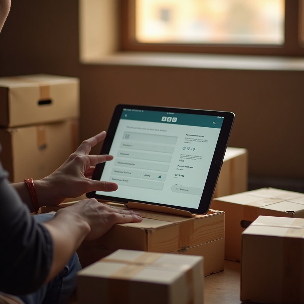 Persona configurando medios de pago y envíos para una tienda online